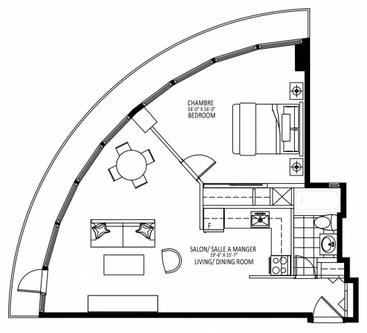 Appartement 2 1/2 Centre-ville - Montréal 1 749 $/mois. Appartement à louer Centre-ville - Montréal