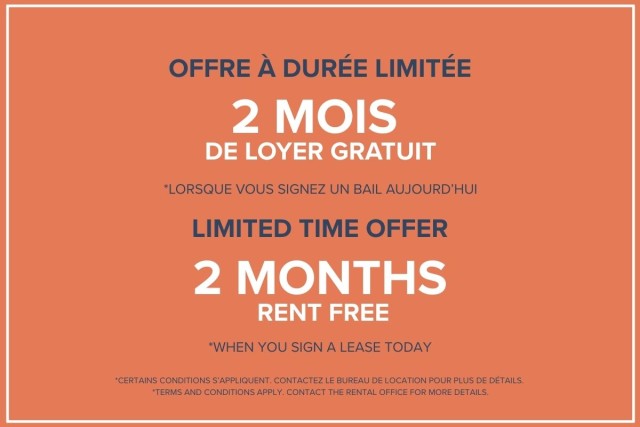 Quartier latin and south-central Apartment 2 b. $1,895/month. Apartment for rent in Quartier latin and south-central