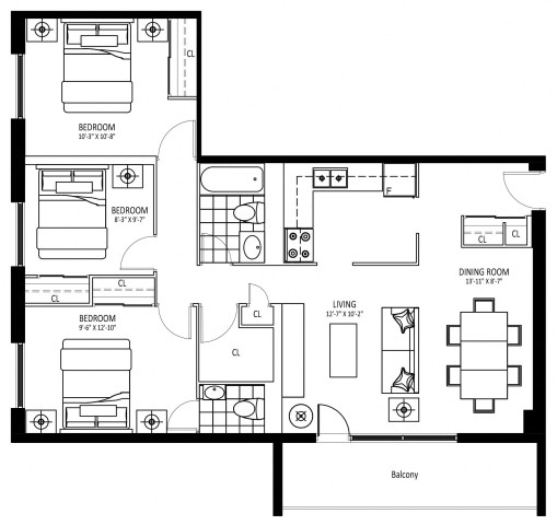 Appartement 5 1/2 Mississauga 2 765 $/mois. Appartement à louer Mississauga