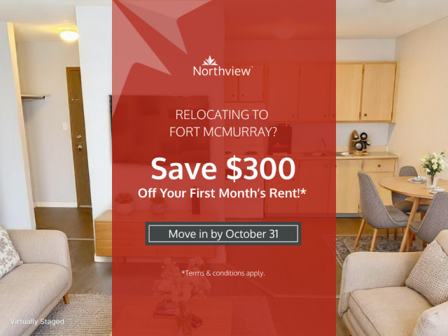 Fort McMurray Apartment 1 b. $1,125/month. Apartment for rent in Fort McMurray