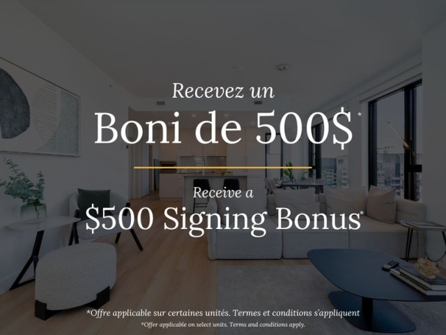 Appartement 4 1/2 Centre-ville - Montréal 2 380 $/mois. Appartement à louer Centre-ville - Montréal