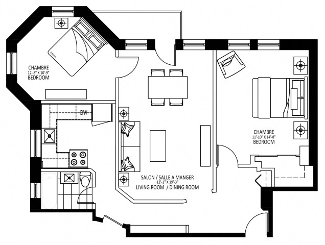 Appartement 4 1/2 Côte-des-Neiges 1 559 $/mois. Appartement à louer Côte-des-Neiges