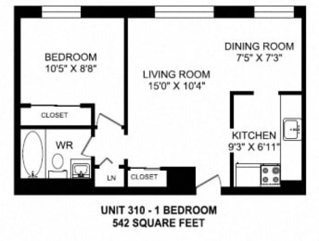 Appartement 2 1/2 Kingston 1 495 $/mois. Appartement à louer Kingston