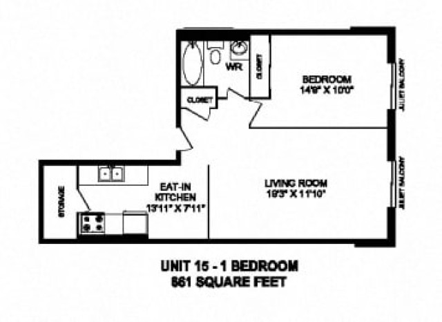 Waterloo Apartment 1 b. $1,480/month. Apartment for rent in Waterloo