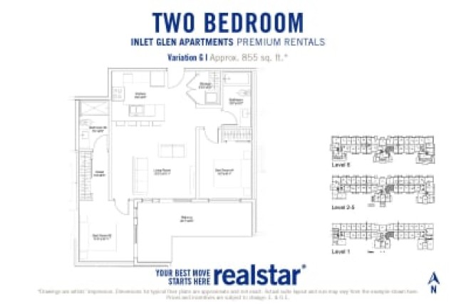 Appartement 4 1/2 Vancouver 2 560 $/mois. Appartement à louer Vancouver