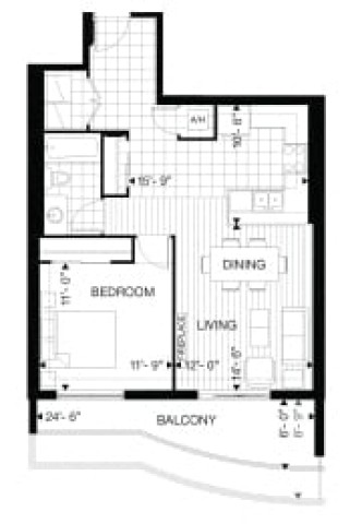London Apartment 1 b. $1,850/month. Apartment for rent in London