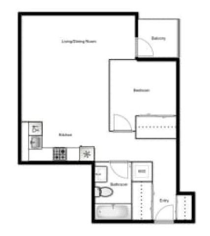 Appartement 2 1/2 Vancouver 2 035 $/mois. Appartement à louer Vancouver