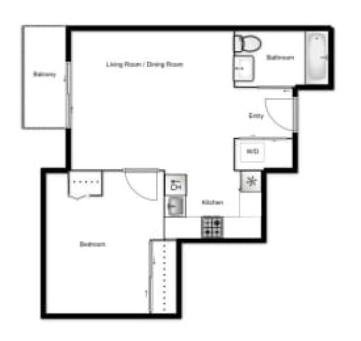 Appartement 2 1/2 Vancouver 1 965 $/mois. Appartement à louer Vancouver