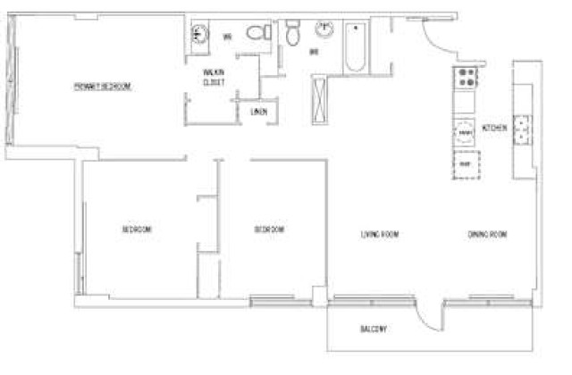 London Apartment 3 b. $2,495/month. Apartment for rent in London