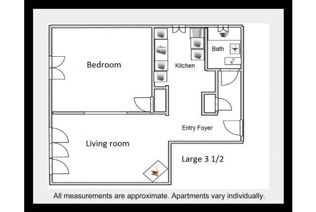 Appartement 2 1/2 Côte-des-Neiges 1 435 $/mois. Appartement à louer Côte-des-Neiges